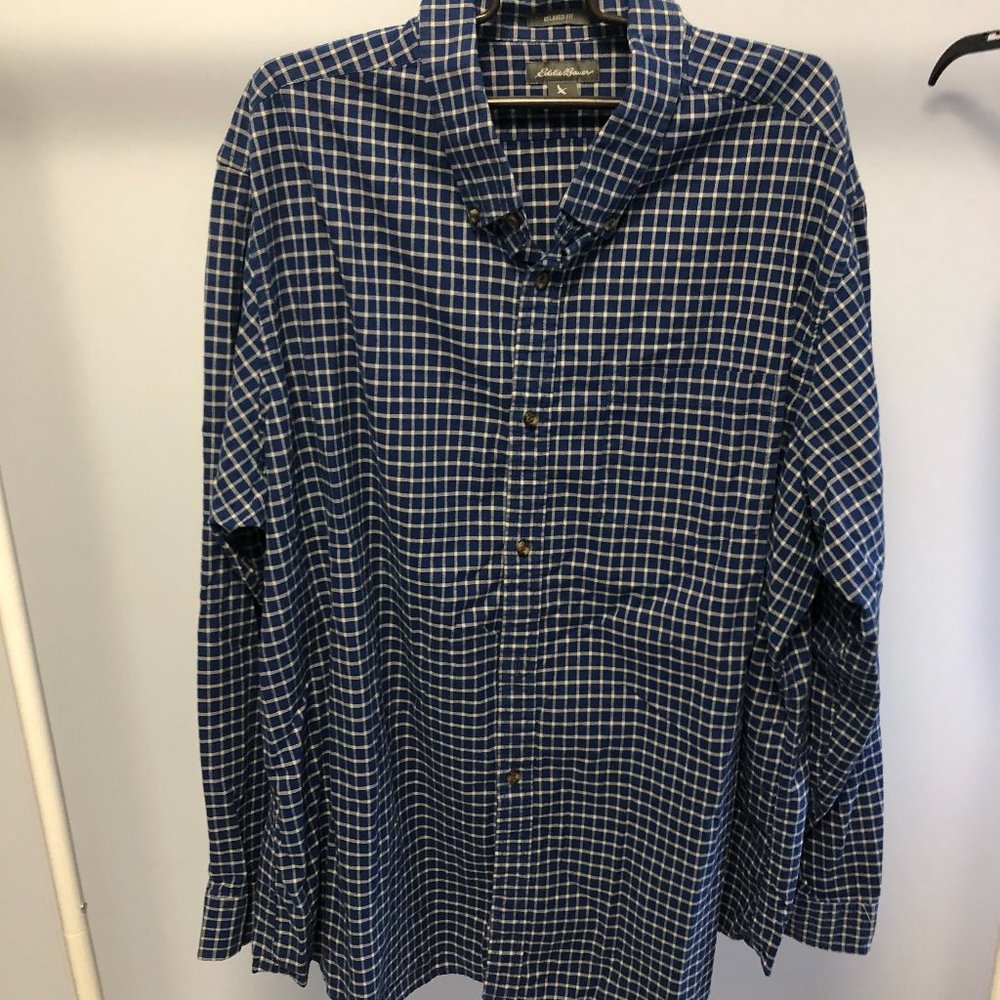 xxl eddie bauer casual long sleeve shirt